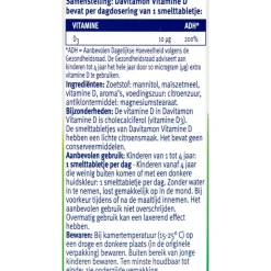 Davitamon Kind Vitamine D Smelttabletten Citroen