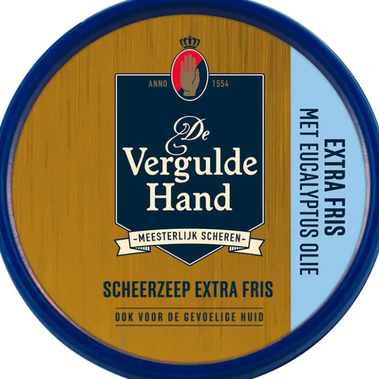 Heren Vergulde Hand De Scheerzeeptablet Extra Fris 75 GR