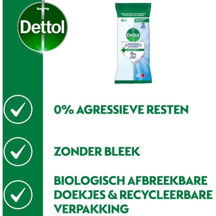 Dettol Hygiënische Doekjes 72 stuks