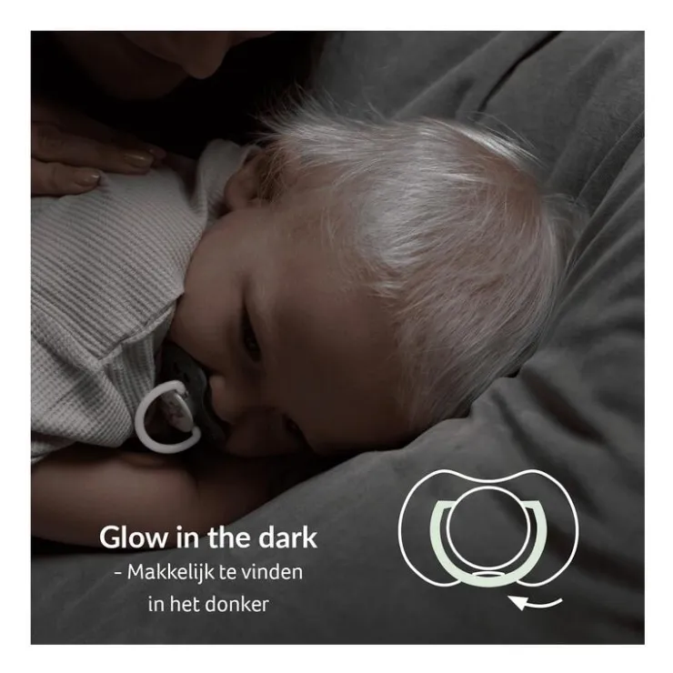 Difrax Dynamic Fopspeen 0-6M Night&Day Unisex