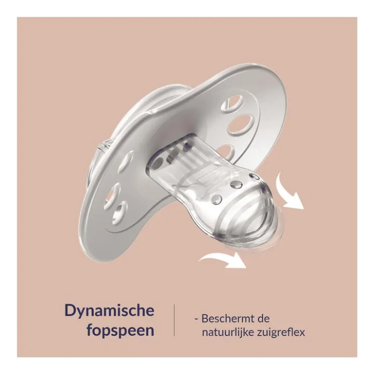 Difrax Dynamic Fopspeen 18+M Night&Day Unisex
