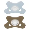 Difrax Fopspeen Natural 0-6 Maanden Lichtblauw/Beige BPA-vrij