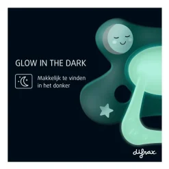 Difrax Fopspeen Natural 12+ Maanden Glow in the dark BPA-vrij