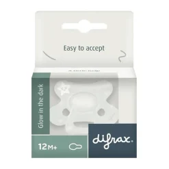 Difrax Fopspeen Natural 12+ Maanden Glow in the dark BPA-vrij