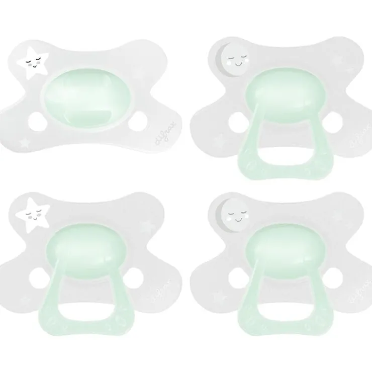 Difrax Fopspeen Natural 6+ M Glow In The Dark