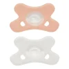 Difrax Fopspeen Natural Siliconen Blossom/Wit 0-6 Maanden
