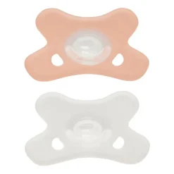 Difrax Fopspeen Natural Siliconen Blossom/Wit 0-6 Maanden