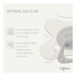 Difrax Fopspeen Naturel Green Jade 18 Maanden
