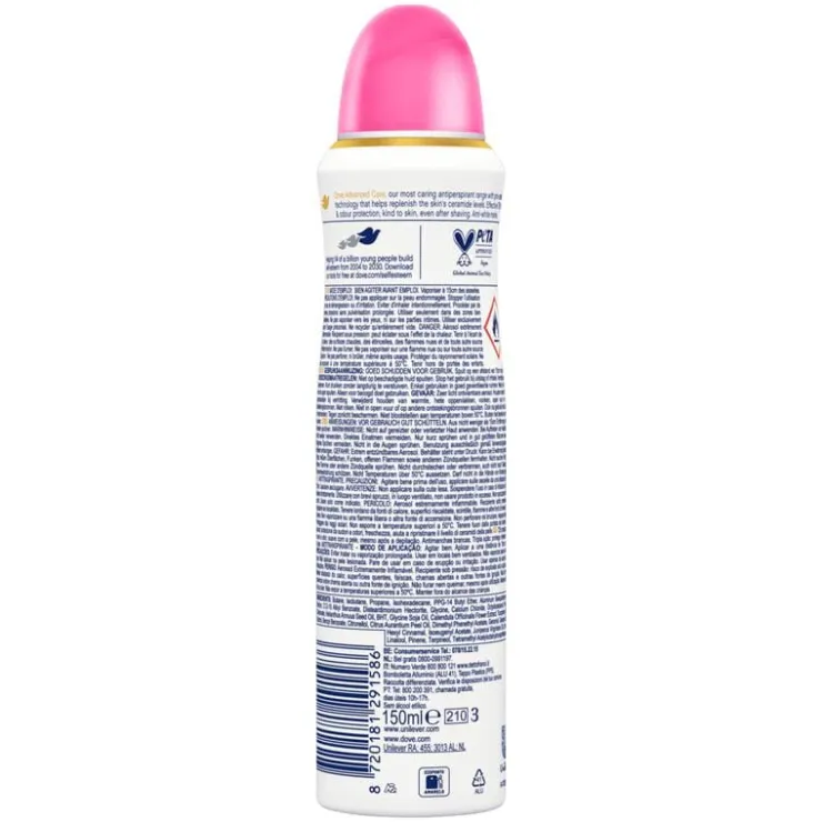 Dove Advanced Care Invisible Care Anti-Transpirant Deodorant Spray 150 ML