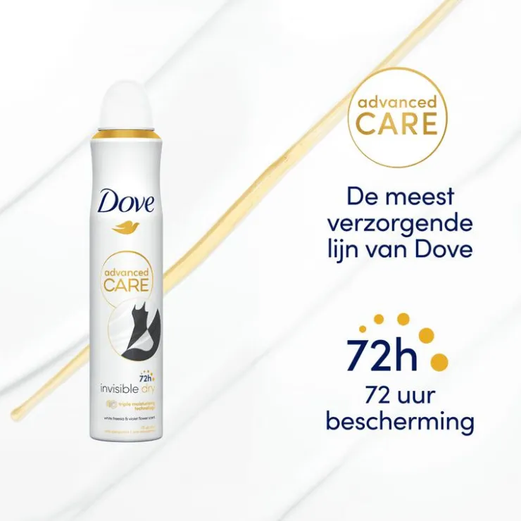 Dove Advanced Care Invisible Dry Anti-Transpirant Deodorant Spray 200 ML