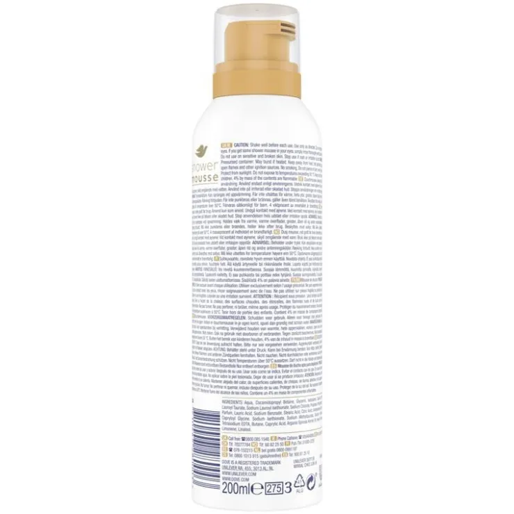 Heren Dove Argan Oil Shower Mousse 200 ml