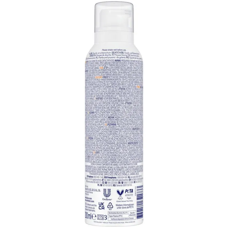 Heren Dove Bath Therapy Glow Douche- & Scheerschuim 200 ml