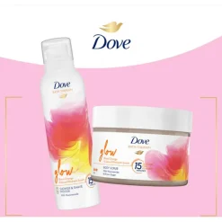 Heren Dove Bath Therapy Glow Douche- & Scheerschuim 200 ml