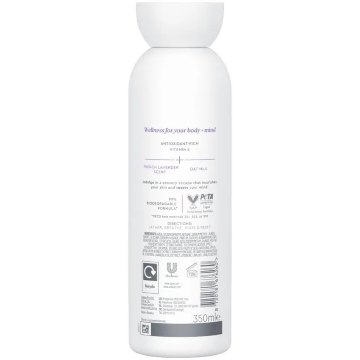 Dove Body+Mind Lavender & Oat Milk Body Wash 350 ML