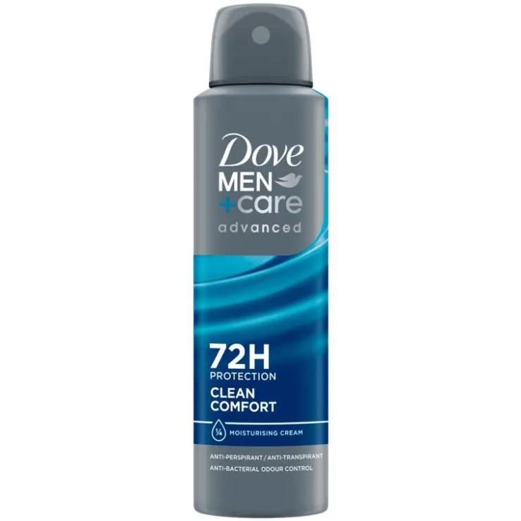 Heren Dove Men+Care Advanced Clean Comfort Anti-Transpirant Deodorant Spray 150 ML