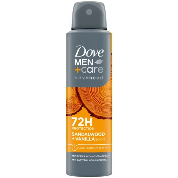 Dove Men+Care Advanced Sandalwood + Vanille Deodorant Spray 150 ML