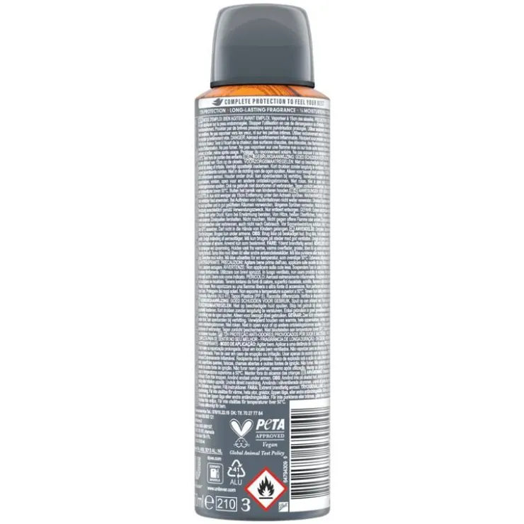 Dove Men+Care Advanced Sandalwood + Vanille Deodorant Spray 150 ML