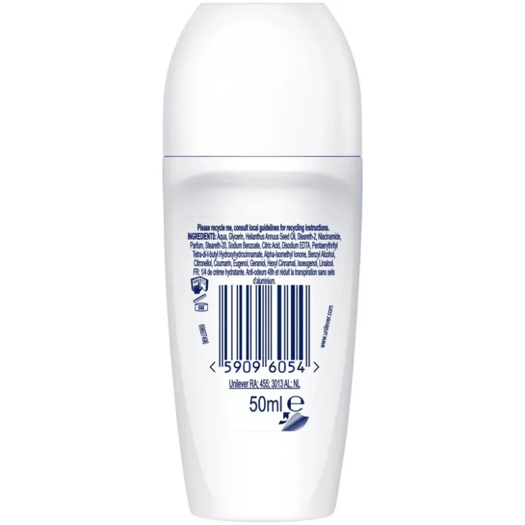 Dove Original 0% Deodorant Roller 50 ML