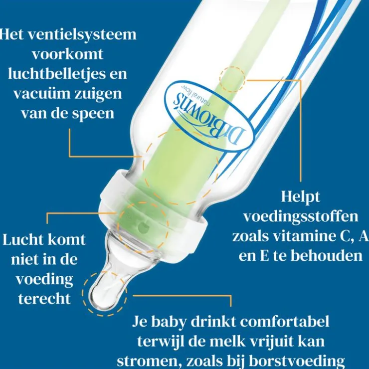Dr. Brown's Dr. Brown’s Anti-Colic Brede Halsfles 270 ML