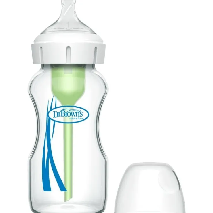 Dr. Brown's Dr. Brown’s Anti-Colic Brede Halsfles Glas 270 ML