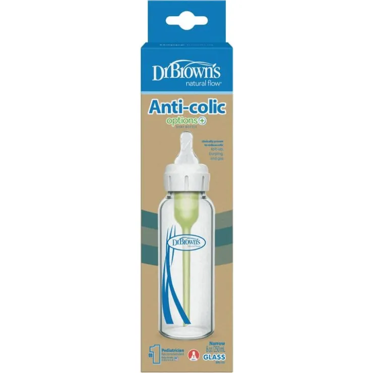 Dr. Brown's Dr. Brown’s Anti-Colic Smalle Halsfles Glas 250 ML