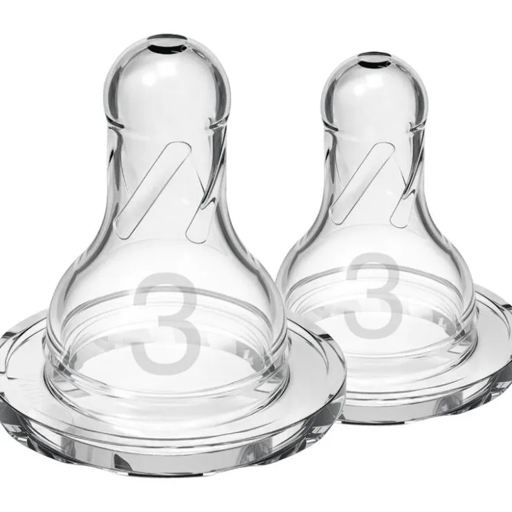 Dr. Brown's Dr. Brown’s Flesspeen 6+ Maanden Fase 3 Smalle Halsfles 2 stuks