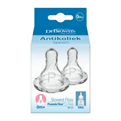 Dr. Brown's Dr. Brown’s Flesspeen 0+ Maanden Prematuur Smalle Halsfles 2 stuks