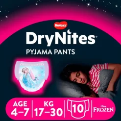 Huggies DryNites Frozen Luierbroekjes Meisjes 4 Tot 7 Jaar (17 - 30 kg) 10 stuks