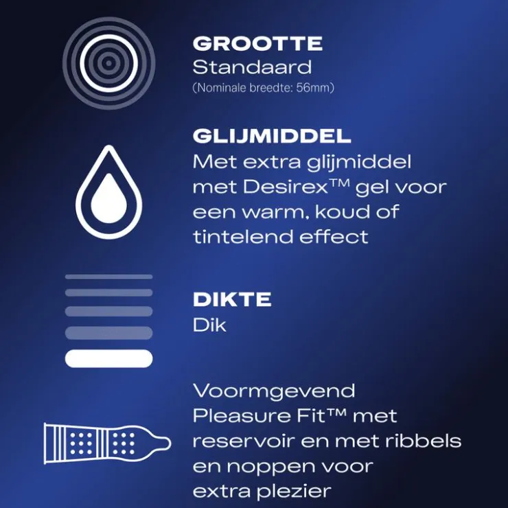 Durex Condooms Orgasm Intense met Ribbels 10 stuks