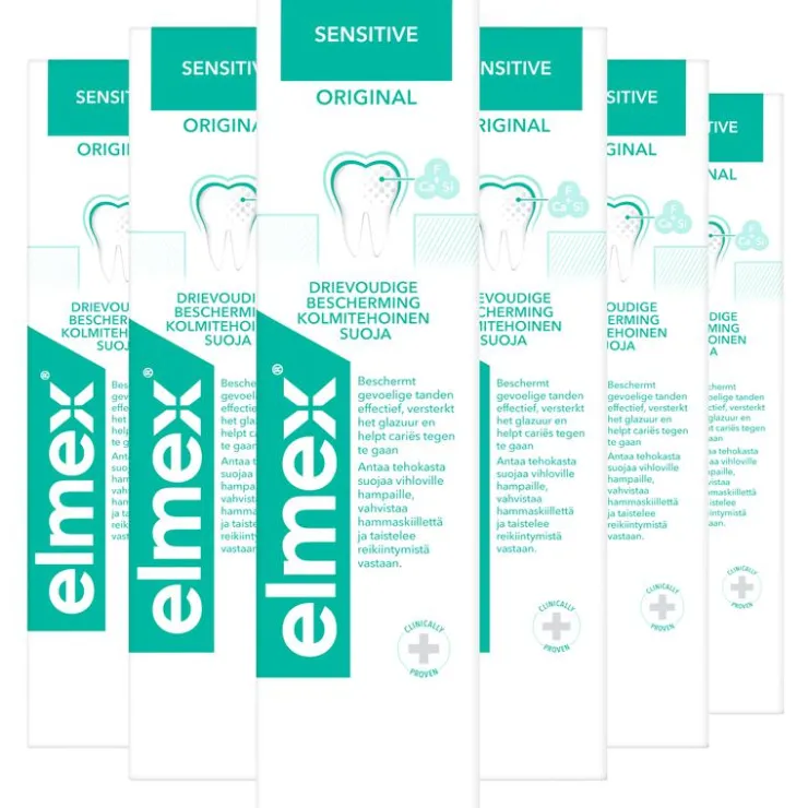 Elmex Sensitive Original Tandpasta 75 ML Multipack 6 stuks