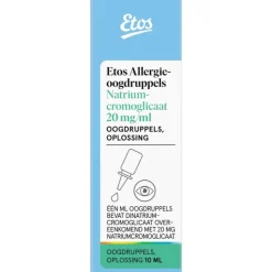 Etos Allergie Oogdruppels Natriumcromoglicaat 20 mg/ml 10 ML