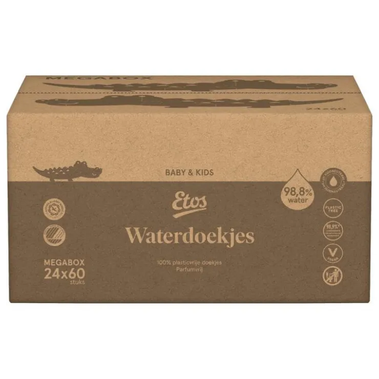 Etos Baby Waterdoekjes Megabox 60x24