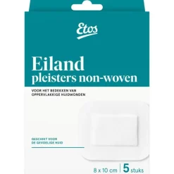 Etos Eiland Pleisters 8 x 10 CM 5 Pleisters