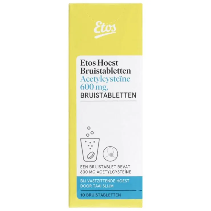 Etos Hoest Bruistabletten Acetylcysteïne 600 MG