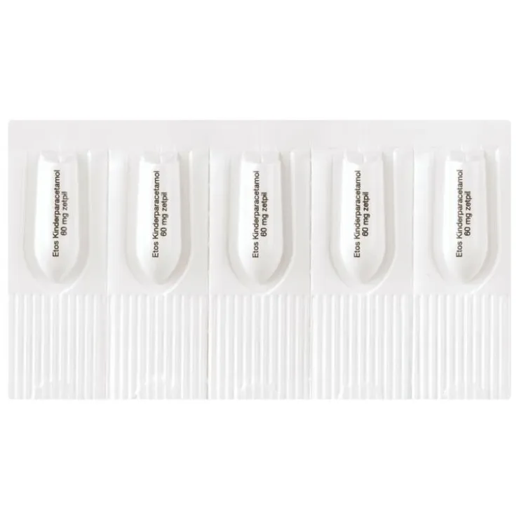 Etos Kinderparacetamol 60 mg Zetpil