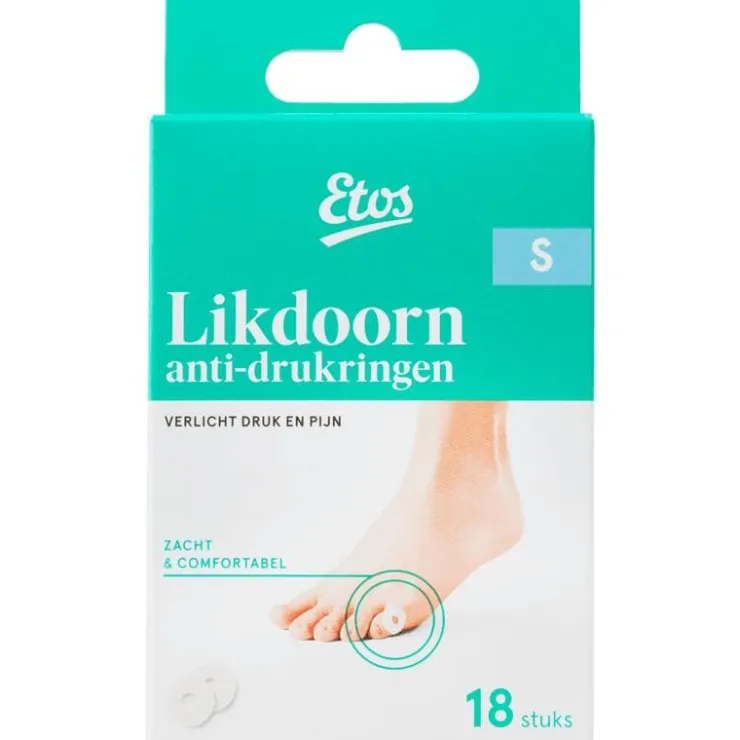 Etos Likdoorn Anti-Drukringen Small 18 stuks