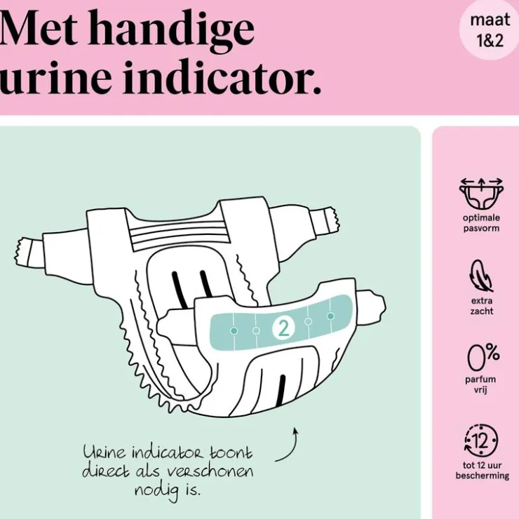 Etos Luiers Mini Maat 2 4-8 kg Mid Pack 48 stuks
