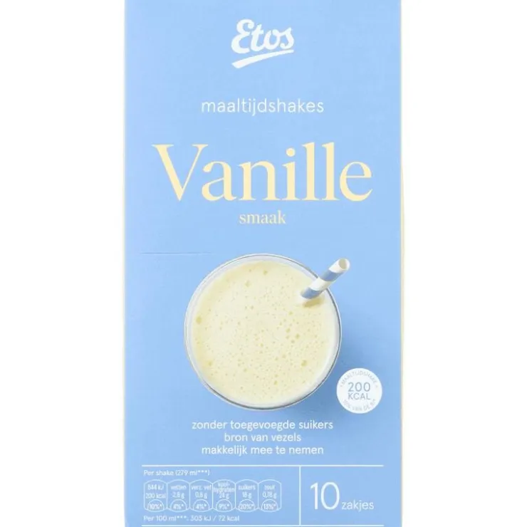 Etos Maaltijdshake Vanille 10 Sachets