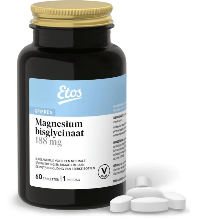 Etos magnesium bisglycinaat tablet 60st