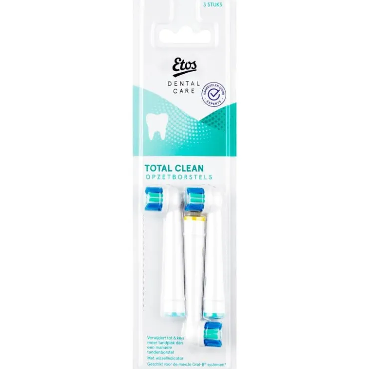 Etos Opzetborstel Total Clean 3 stuks