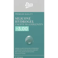 Etos Silicone Hydrogel Zachte Maandlenzen -3.00 3st.