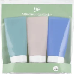 Etos Sillicone Reisflesjes 3 stuks