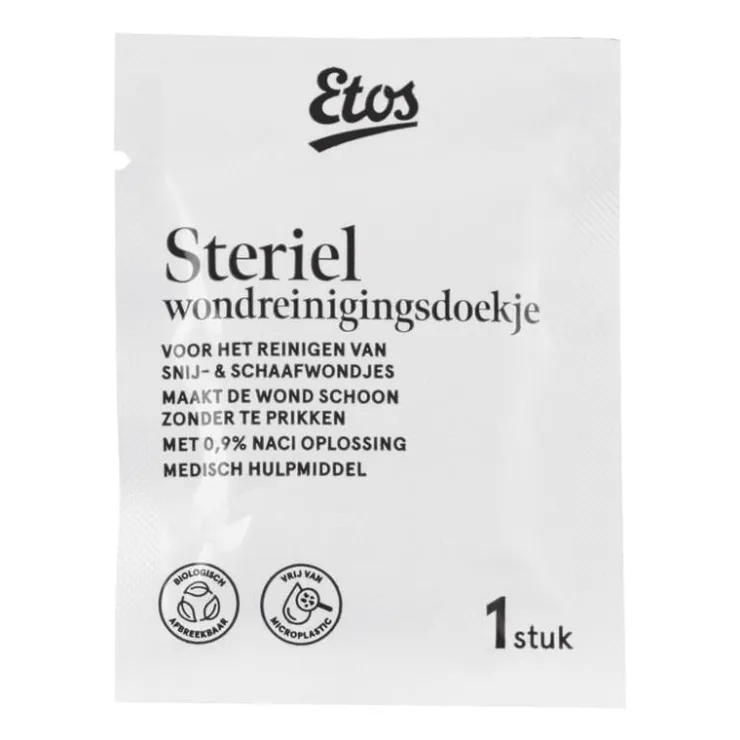 Etos Steriele Wondreinigingsdoekjes 10 doekjes