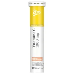 Etos vit C bruistabl abrikoos/sinasappel 20st