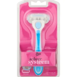 Heren Etos Vrouw Scheersysteem Blauw 5-Blads