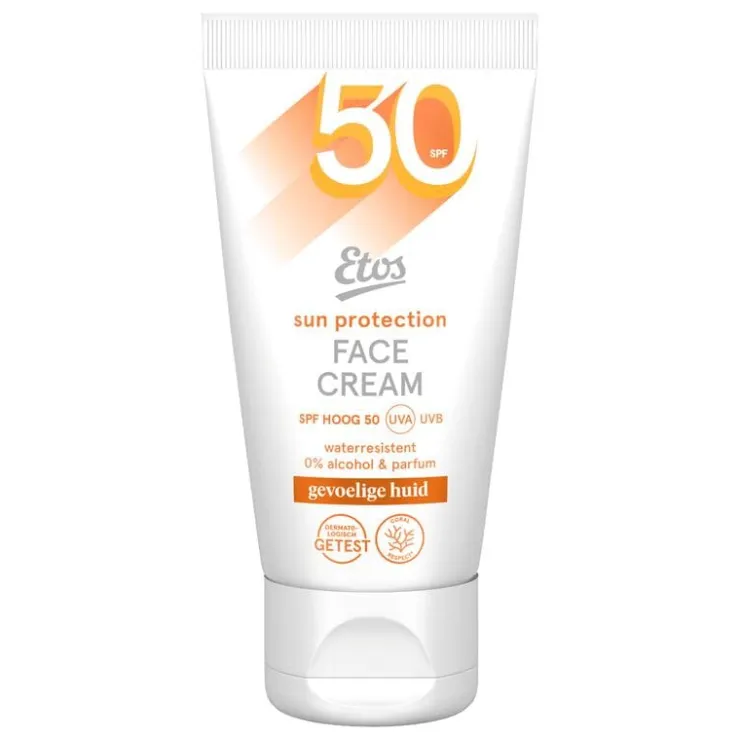 Etos Zonnebrand Gezicht SPF50 Gevoelige Huid 50 ML