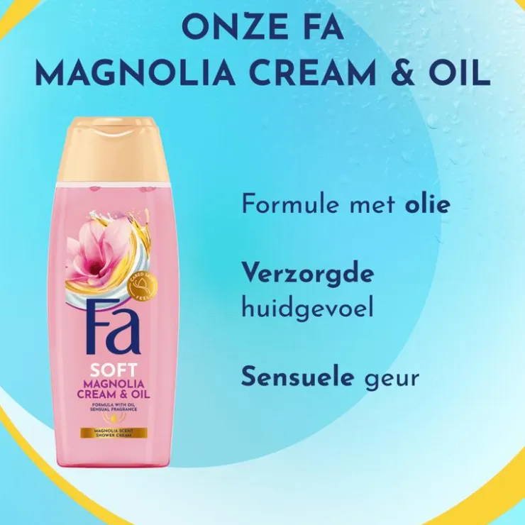 FA Cream & Oil Silk & Magnolia Showergel 250 ML
