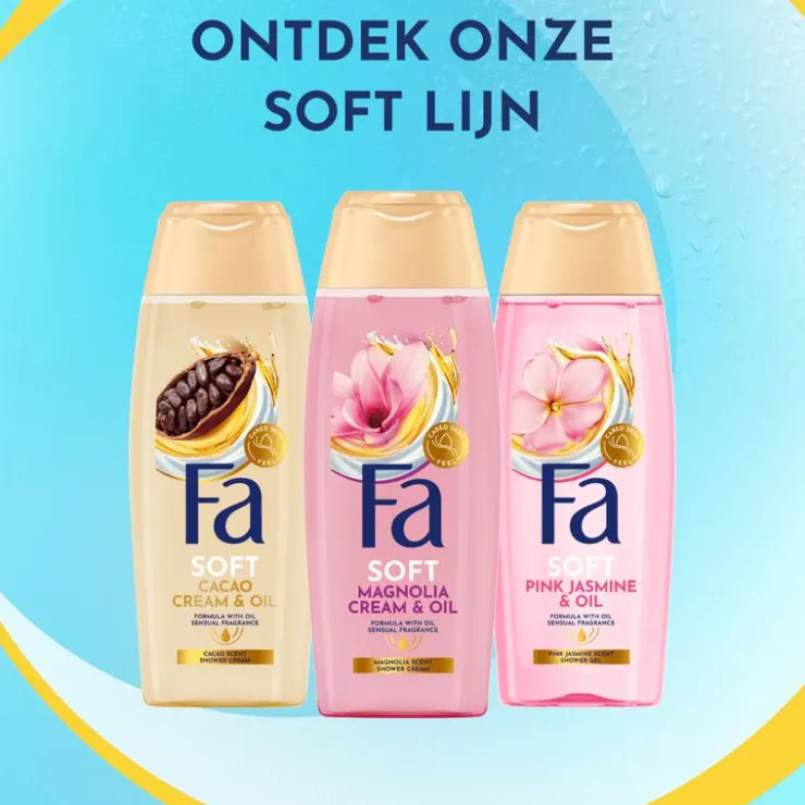FA Cream & Oil Silk & Magnolia Showergel 250 ML