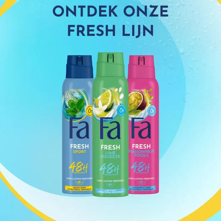FA Lime Squeeze Deodorant Spray 150 ML