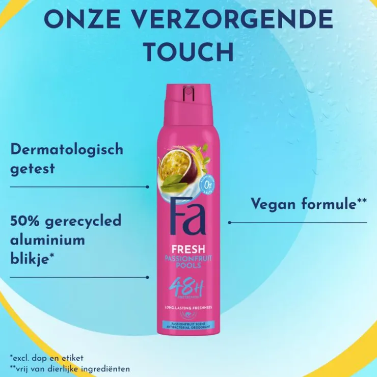 FA Passionfruit Deodorant Spray 150 ML